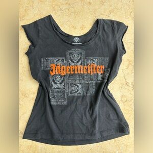 jäegermeister black baby tee with graphics